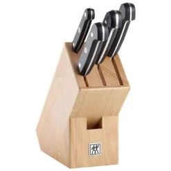 Zwilling 5-pcs Beige Beech Knife Block Set