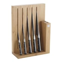 Zwilling 6-pcs Natural Bamboo Knife Block Set