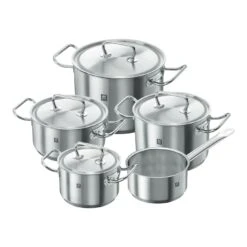 Zwilling 5-pcs 18/10 Stainless Steel Pot Set Silver