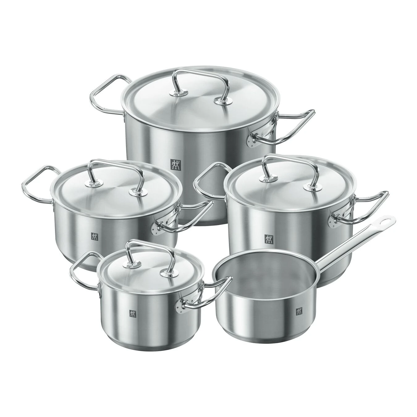 Zwilling 5-pcs 18/10 Stainless Steel Pot Set Silver 3 Zwilling 5-pcs 18/10 Stainless Steel Pot Set Silver
