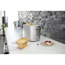 Zwilling 2 Short Slots Toaster Silver -Zwilling Sales Store 424413673
