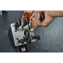 Zwilling 7-pcs Black Ash Knife Block Set With KiS Technology -Zwilling Sales Store 424417200
