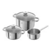 Zwilling 3-pcs 18/10 Stainless Steel Pot Set Silver