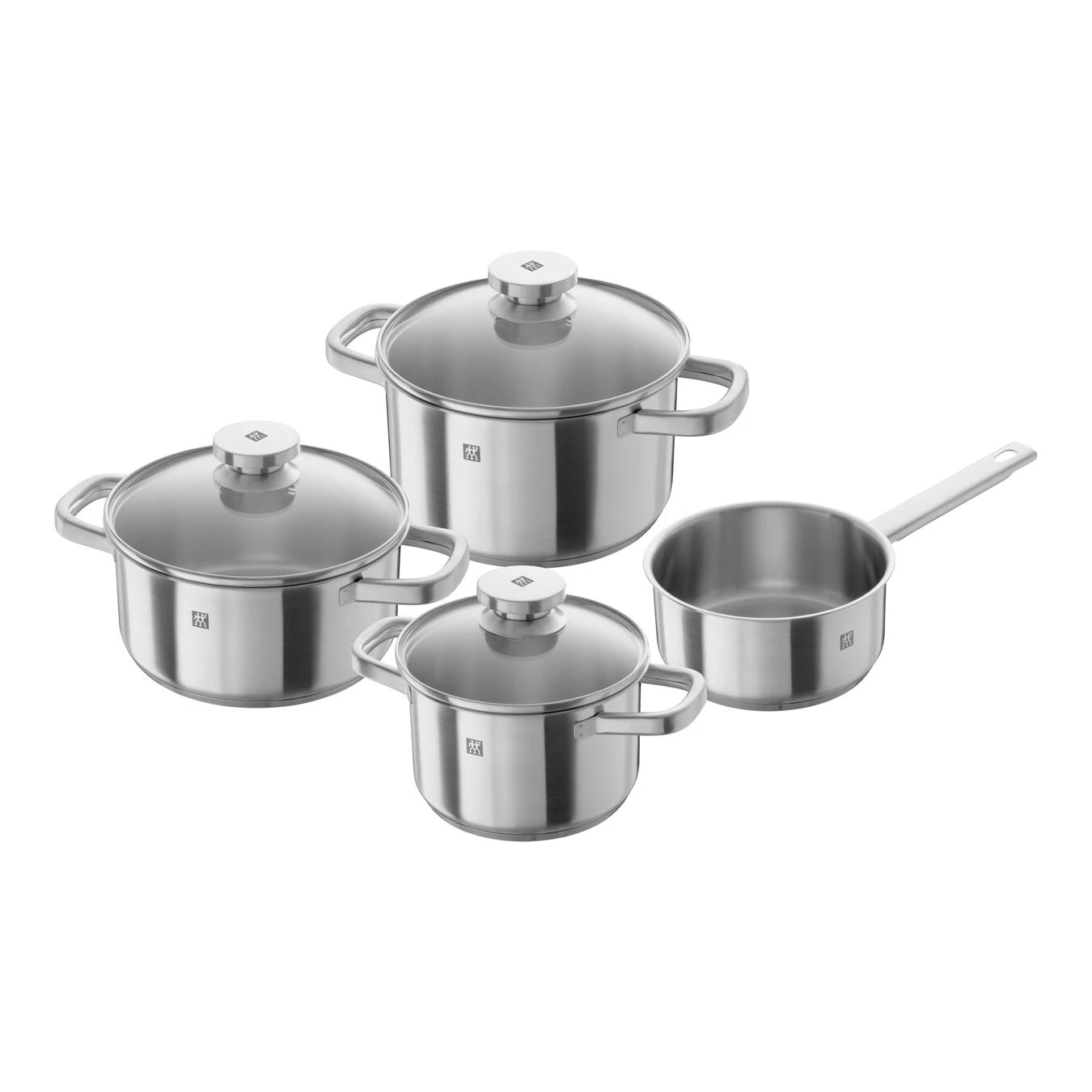Zwilling 4-pcs 18/10 Stainless Steel Pot Set Silver 3 Zwilling 4-pcs 18/10 Stainless Steel Pot Set Silver