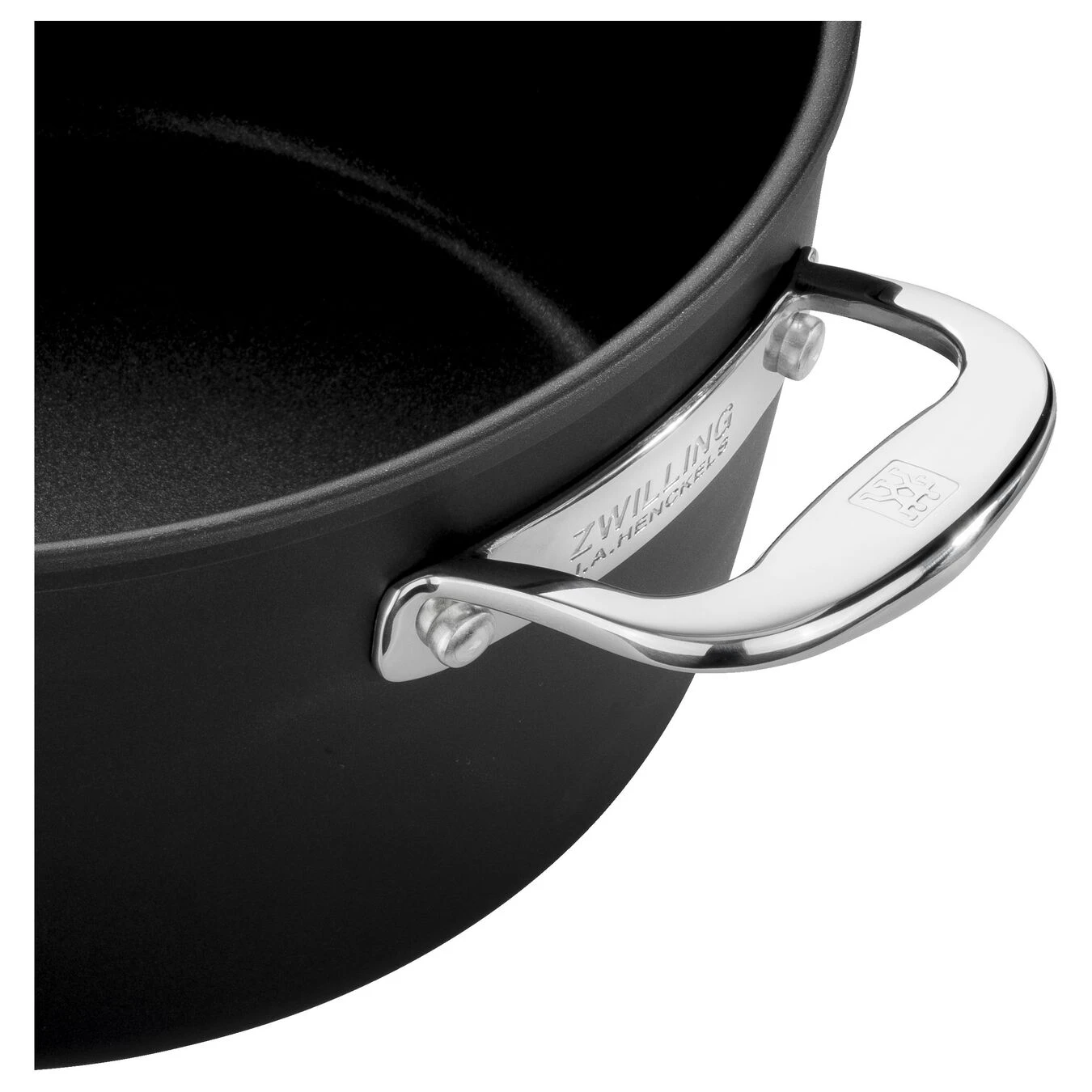 Zwilling 28 Cm Aluminium Stock Pot Black 4 Zwilling 28 Cm Aluminium Stock Pot Black - Image 2