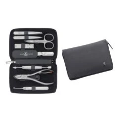 Zwilling 8-pcs Nappa Leather Zip Fastener Case Black -Zwilling Sales Store 97103 004 0 4
