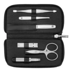 Zwilling 6-pcs Leather Zip Fastener Case Black