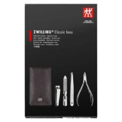 Zwilling 4-pcs Calf Leather Snap Fastener Case Black 6 Zwilling 4-pcs Calf Leather Snap Fastener Case Black -Zwilling Sales Store 97438 004 0 2